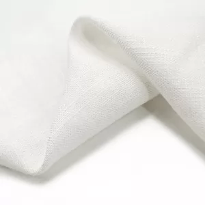 Wholesale Ready Stock Soft Quality Plain Dyed Slubbed French Organic Viscose Linen Rayon Blend Fabric for Clothing