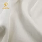 Eco-friendly Natural Linen Rayon Material Wholesale Breathable Diabetic Medium Thick Linen Viscose Blend Fabric