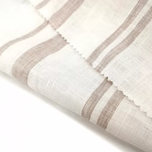 Sustainable 100% Linen Woven Fabric Solid Color Breathable Smooth for Shirt Making