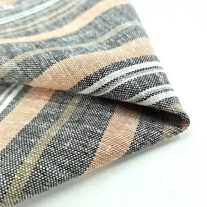 High Grade Soft Woven Dress Fabric Slub Linen Viscose Blend Fabric