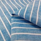 Wholesale Custom Desgin Yarn Dyed OEKO-TEX STANDARD Certificated Striped Linen Cotton Fabric