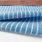 Wholesale Custom Desgin Yarn Dyed OEKO-TEX STANDARD Certificated Striped Linen Cotton Fabric