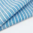 Wholesale Custom Desgin Yarn Dyed OEKO-TEX STANDARD Certificated Striped Linen Cotton Fabric