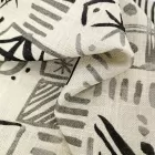 Viscose Linen Slubbed Pattern Linen Viscose Fabrics Solid Plain Dyed Linen Fabrics for Clothing