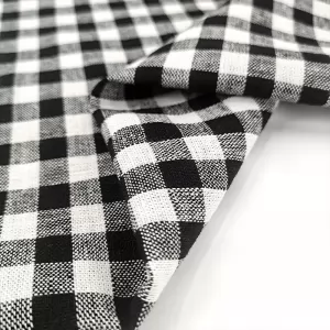 Hot Sale Linen Viscose Blend Soft Custom Print Fabric for Blouse Rayon Linen in Roll