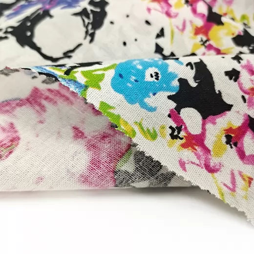 Customizable on Rayon Cotton Linen Polyester Fabric for Boutique Garments