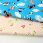 Top Selling 100% Cotton Fabric with Flower Pattern High Quality Flannel for Shirts Bags Covers Boy Clothing