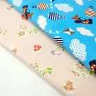 Top Selling 100% Cotton Fabric with Flower Pattern High Quality Flannel for Shirts Bags Covers Boy Clothing