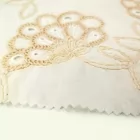 Factory Sale Embroidered Cotton Lace Fabric Hollow Out Cotton Embroidered Lace Fabric