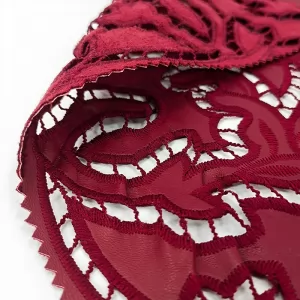 Fashion Chemical PU Embroidery Lace Trim Fabric for Home Textile Garment Accessories Wedding Dress African Lace