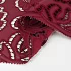 Fashion Chemical PU Embroidery Lace Trim Fabric for Home Textile Garment Accessories Wedding Dress African Lace