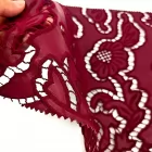 Fashion Chemical PU Embroidery Lace Trim Fabric for Home Textile Garment Accessories Wedding Dress African Lace