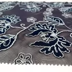 High Quality Embroidery Style Polyester Nylon Cotton Jacquard Embroidery Fabric for Dress