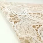 Stylish Embroidered Hollow Fabric With Polyester Nylon Cotton Embroidery Thread for Premium Apparel Women Dress