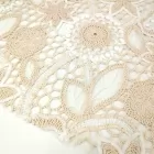 Stylish Embroidered Hollow Fabric With Polyester Nylon Cotton Embroidery Thread for Premium Apparel Women Dress