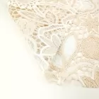 Stylish Embroidered Hollow Fabric With Polyester Nylon Cotton Embroidery Thread for Premium Apparel Women Dress